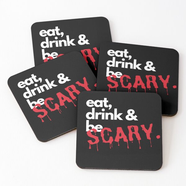 Item preview,  Eat, Drink, Be Scary but bloody minimalist designed and sold by DesignCollectiv.