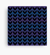 Heart Arrow Chevron Pattern Canvas Print