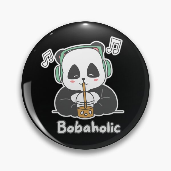 Item preview, Bobaholic Bubble Tea Boba Panda designed and sold by ChaosDesigns876.