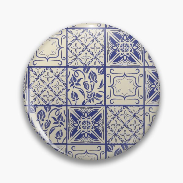 Item preview, Blue Tile Pattern designed and sold by akormanik.