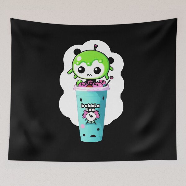 Item preview, Bubble Tea – Cute Matcha Boba Art Print designed and sold by Prime-Studio.
