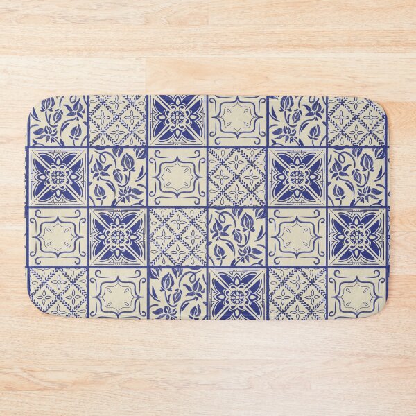 Item preview, Blue Tile Pattern designed and sold by akormanik.