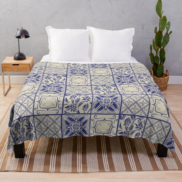 Item preview, Blue Tile Pattern designed and sold by akormanik.