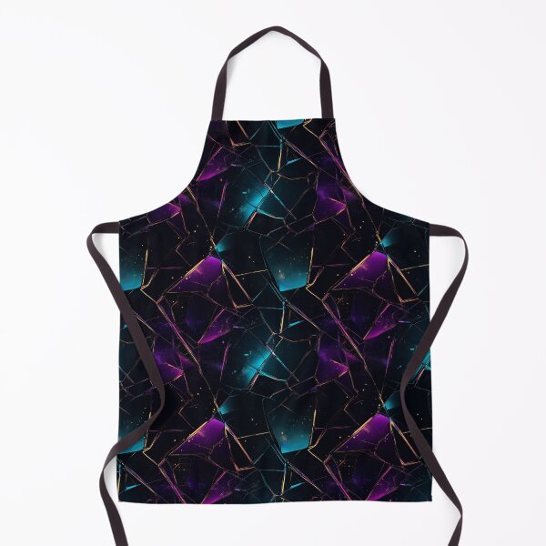 Item preview, Shattered Glass Gold Fuchsia Teal on Black Background designed and sold by paulasantos.