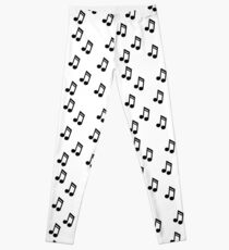 music notes Leggings