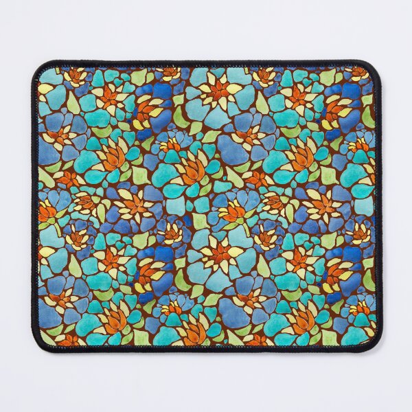 Item preview, Floral Stained Glass Mosaic Pattern designed and sold by akormanik.