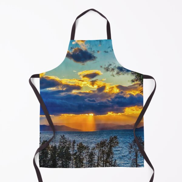 Item preview, Flathead Lake, Montana at golden sunset designed and sold by Travelways.