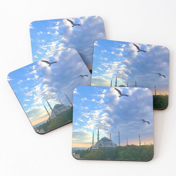 Item preview, Blue Mosque Sunset with Gulls designed and sold by Global Nomad.