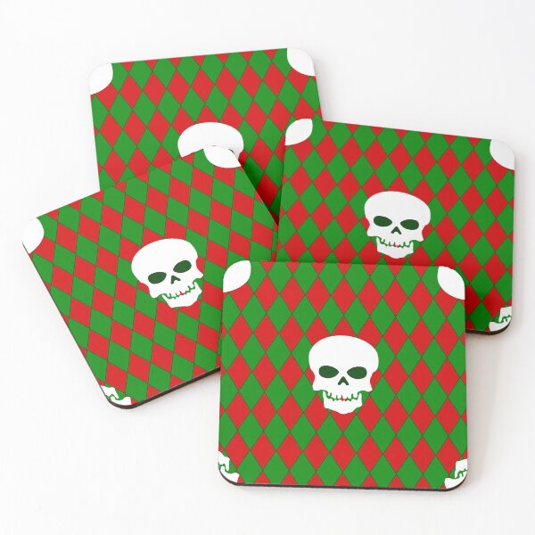 Item preview,  ugly christmas skull harlequin creepy designed and sold by Gossip Rag.