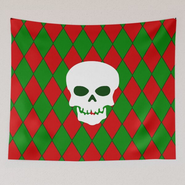 Item preview,  ugly christmas skull harlequin creepy designed and sold by Gossip Rag.