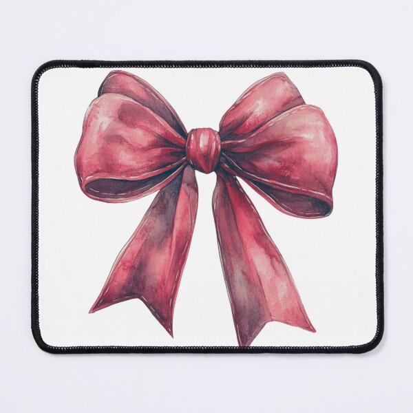 Item preview, Watercolor Red Bow - Festive Holiday Decoration designed and sold by sirenandscript.