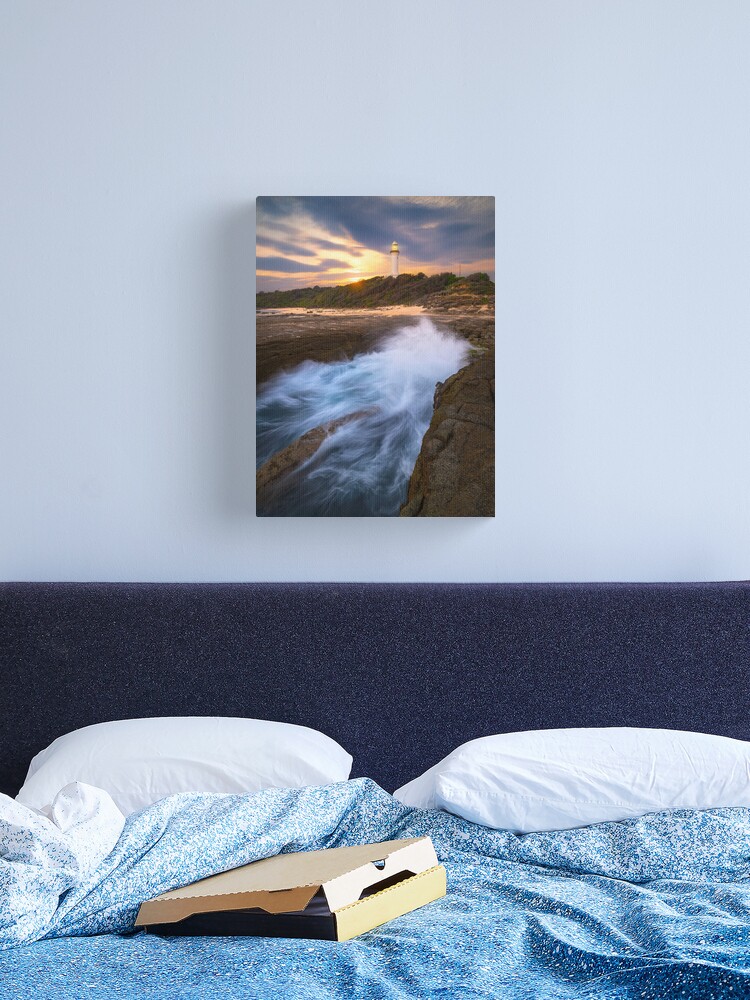 Thumbnail 2 of 3, Canvas Print, Norah Head Lighthouse, Central Coast, New South Wales, Australia designed and sold by Chockstone.