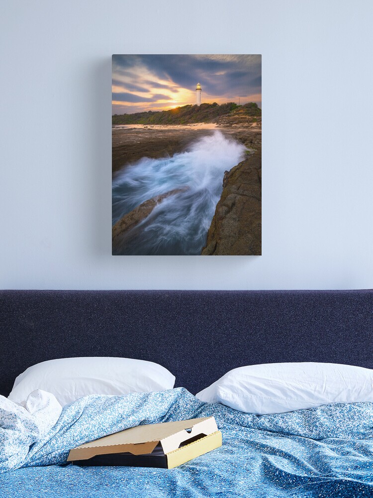 Thumbnail 2 of 3, Canvas Print, Norah Head Lighthouse, Central Coast, New South Wales, Australia designed and sold by Chockstone.