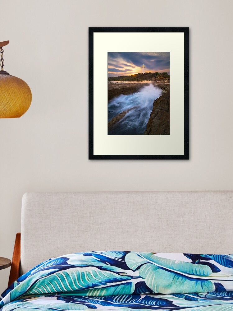 Thumbnail 2 of 7, Framed Art Print, Norah Head Lighthouse, Central Coast, New South Wales, Australia designed and sold by Chockstone.