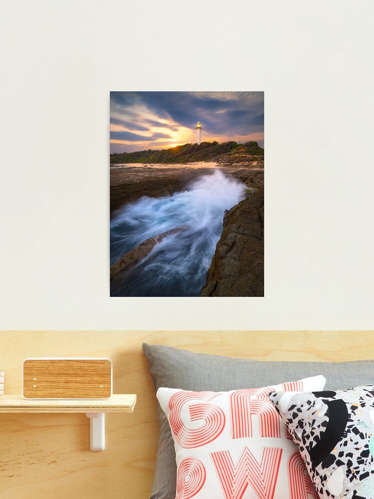 Thumbnail 2 of 3, Photographic Print, Norah Head Lighthouse, Central Coast, New South Wales, Australia designed and sold by Chockstone.