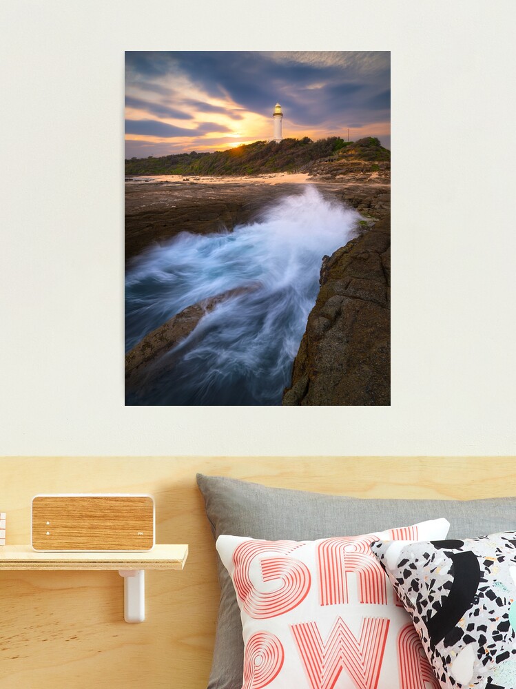 Thumbnail 2 of 3, Photographic Print, Norah Head Lighthouse, Central Coast, New South Wales, Australia designed and sold by Chockstone.