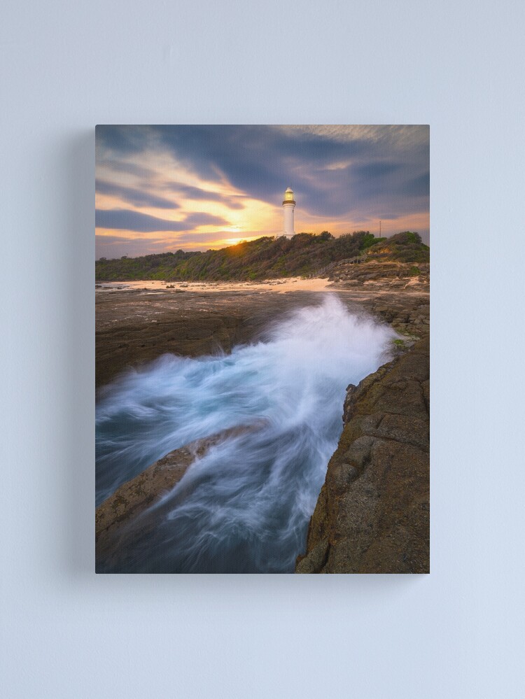 Thumbnail 1 of 3, Canvas Print, Norah Head Lighthouse, Central Coast, New South Wales, Australia designed and sold by Chockstone.