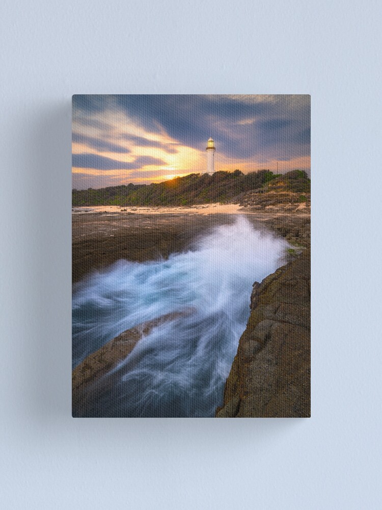 Thumbnail 1 of 3, Canvas Print, Norah Head Lighthouse, Central Coast, New South Wales, Australia designed and sold by Chockstone.