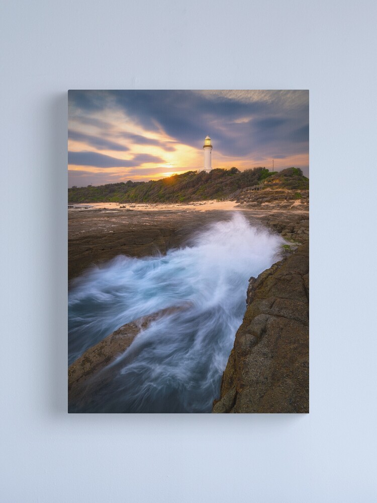 Thumbnail 1 of 3, Canvas Print, Norah Head Lighthouse, Central Coast, New South Wales, Australia designed and sold by Chockstone.