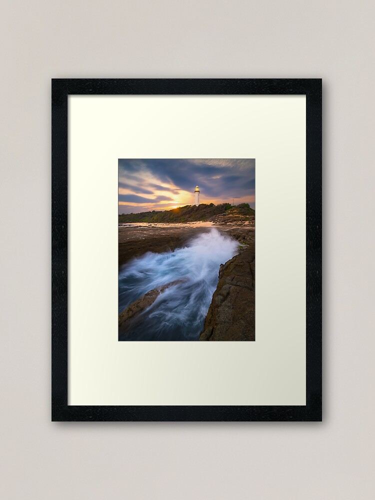 Thumbnail 1 of 7, Framed Art Print, Norah Head Lighthouse, Central Coast, New South Wales, Australia designed and sold by Chockstone.