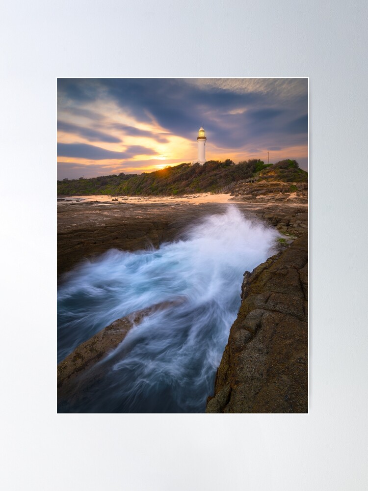 Thumbnail 1 of 3, Poster, Norah Head Lighthouse, Central Coast, New South Wales, Australia designed and sold by Chockstone.