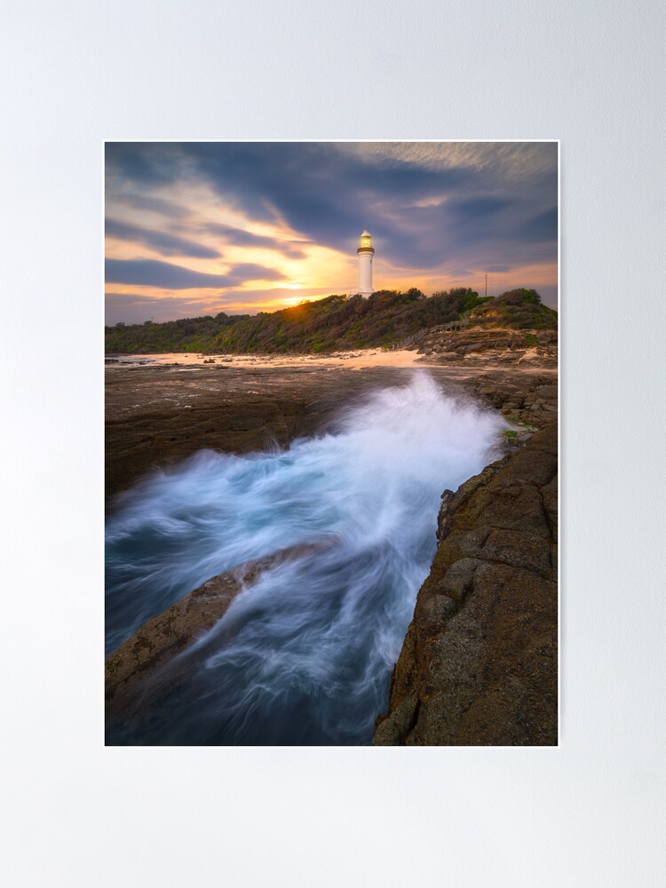 Thumbnail 1 of 3, Poster, Norah Head Lighthouse, Central Coast, New South Wales, Australia designed and sold by Chockstone.