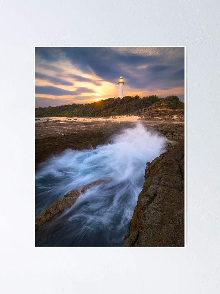 Thumbnail 1 of 3, Poster, Norah Head Lighthouse, Central Coast, New South Wales, Australia designed and sold by Chockstone.