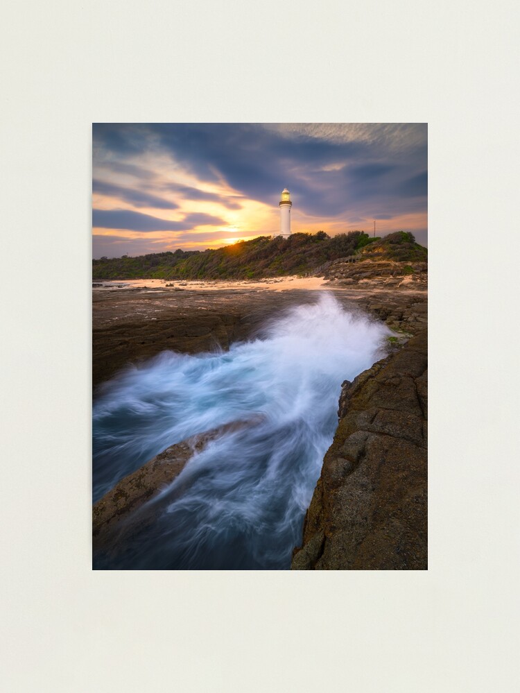 Thumbnail 1 of 3, Photographic Print, Norah Head Lighthouse, Central Coast, New South Wales, Australia designed and sold by Chockstone.