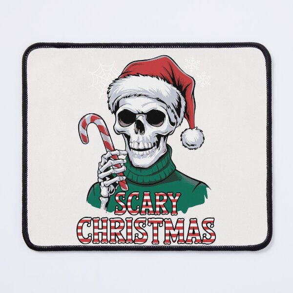 Item preview, Scary Christmas Santa Skeleton With Candy Cane designed and sold by BeansHotTees.