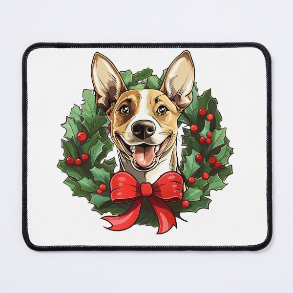 Item preview, Basenji - Christmas Wreath Dog designed and sold by wotsthis.