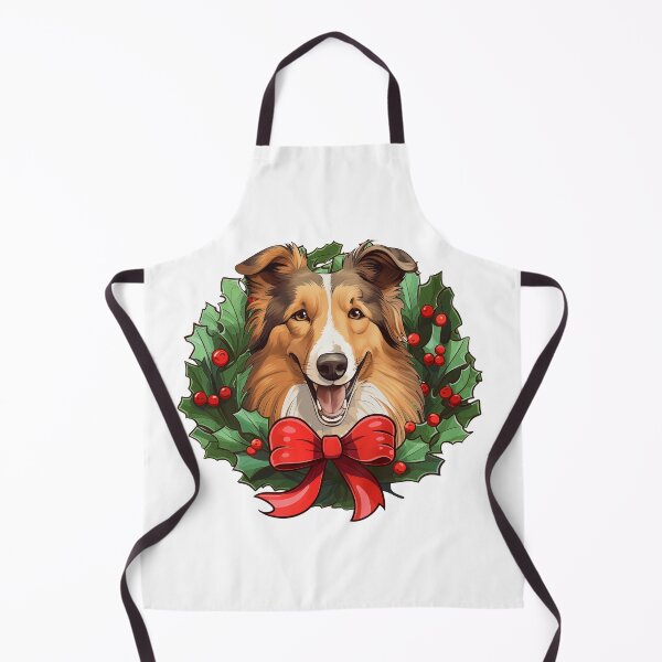 Item preview, Rough Collie -  Christmas Wreath Dog designed and sold by wotsthis.