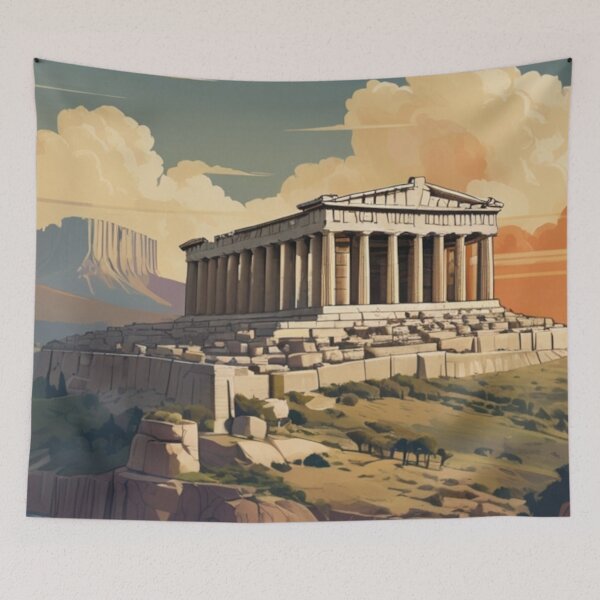 Item preview, 137 Parthenon Poster Design designed and sold by Alexis Art Collection.