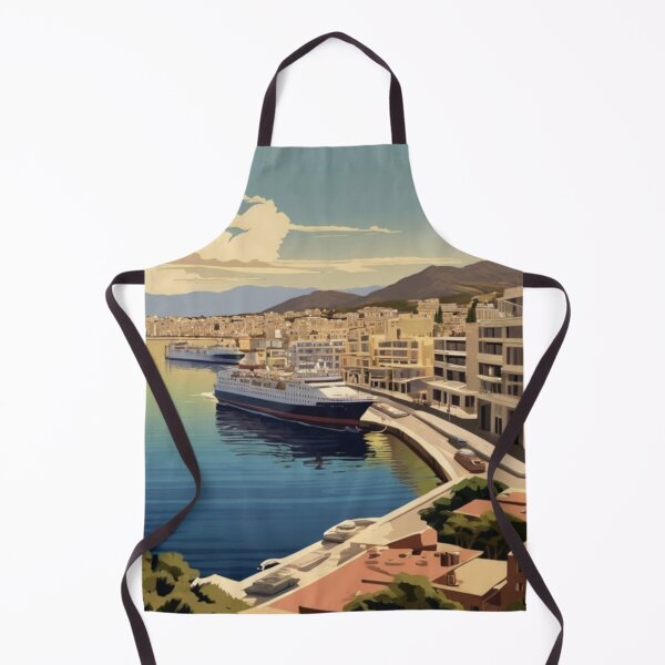 Item preview, 139 Piraeus Port Poster Design designed and sold by Alexis Art Collection.