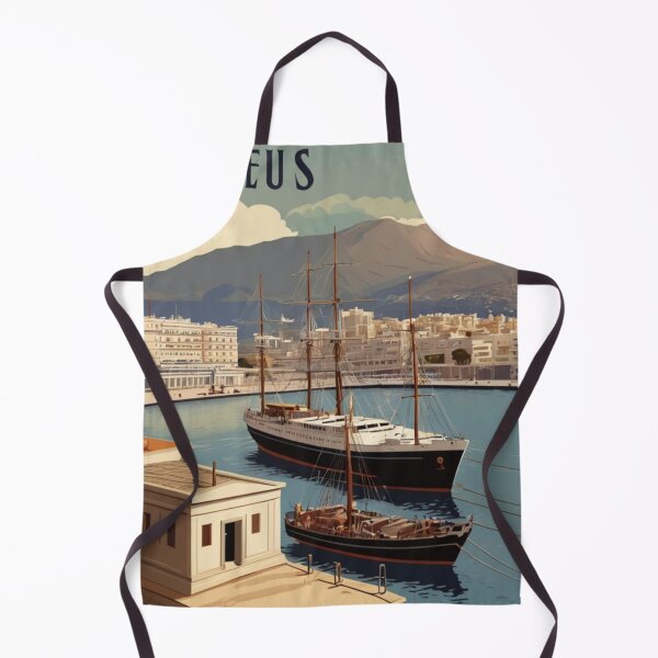 Item preview, 141 Piraeus Port Poster Design designed and sold by Alexis Art Collection.