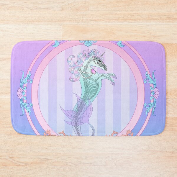 Item preview, Framed Sea Unicorn (pastel) designed and sold by Miss Lunaria.