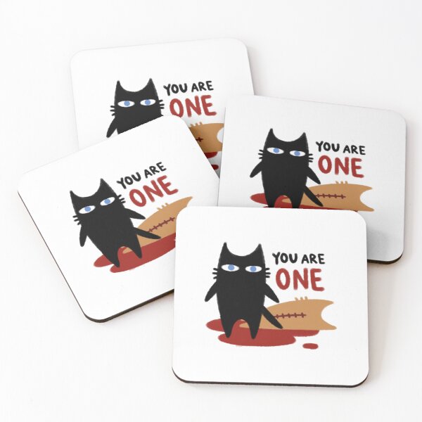 Item preview, furtoon series: the substance black cat and orange cat as elisabeth sparkle and sue you are one designed and sold by Kyna Arts.