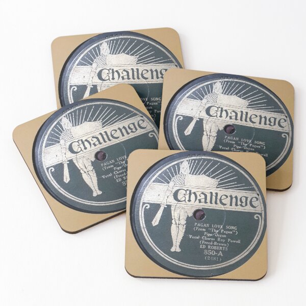 Item preview, Art Deco, PAGAN LOVE SONG, Challenge, 78 rpm record label,1929 designed and sold by Vintaged.