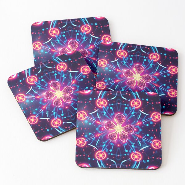 Item preview, Patrón de dopamina n.° 39 designed and sold by Kaleidoscope Print.