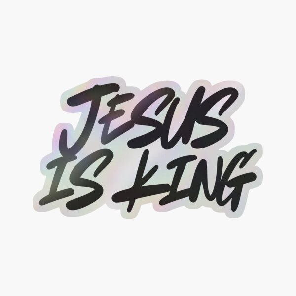 Item preview, Jesus is King designed and sold by christiandecals.