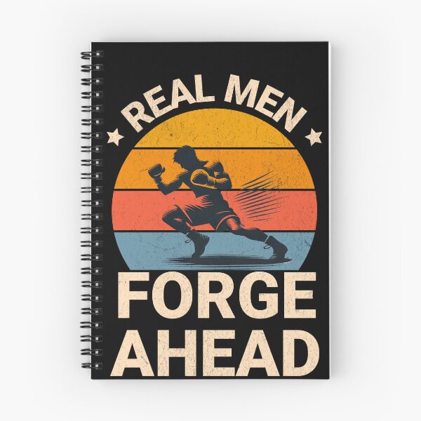 Item preview, Real Men Forge Ahead | Motivational T-Shirt for Men | Vintage Design Symbolizing Strength to Face Adversity designed and sold by tennsuicom.