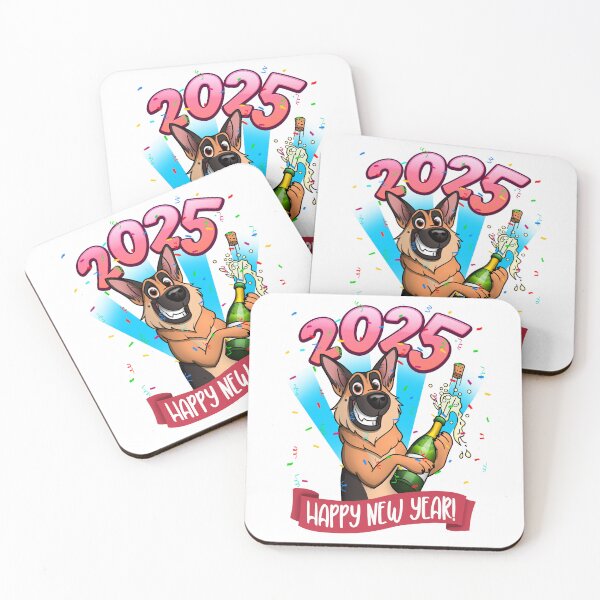 Item preview, 2025 happy new year german shepherd celebration edition designed and sold by polygrafix.
