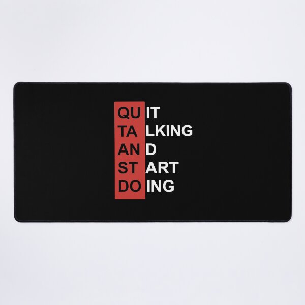 Item preview, Quit Talking and Start Doing – Motivational T-Shirt Design designed and sold by CreationbyNiki.