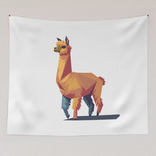 Item preview, Low-Poly Alpaca  designed and sold by Wegetees.