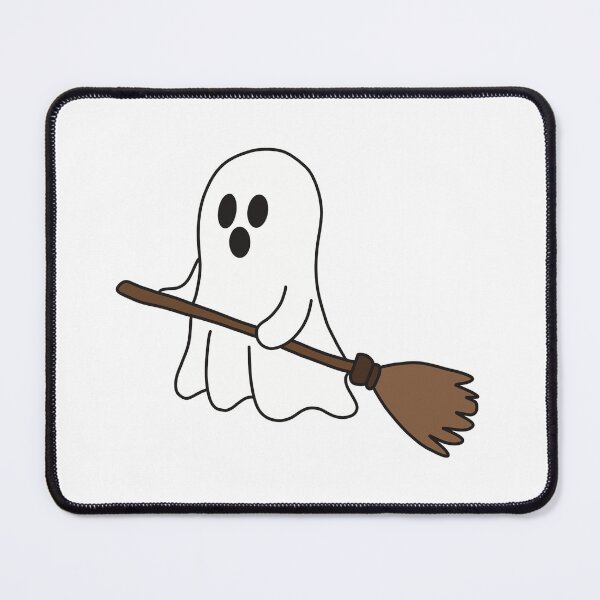 Item preview, Cute ghost on a broomstick  designed and sold by Inspiredbydavina.