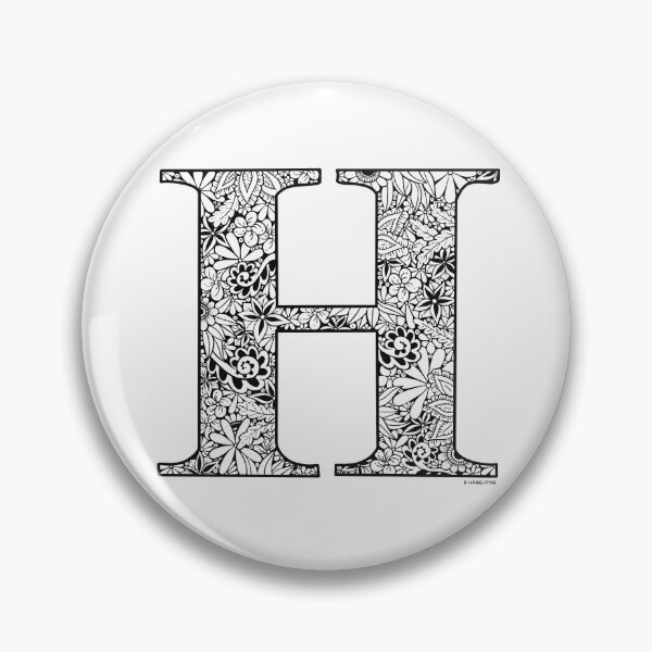 Item preview, Floral Capital Letter H designed and sold by Shaseldine.