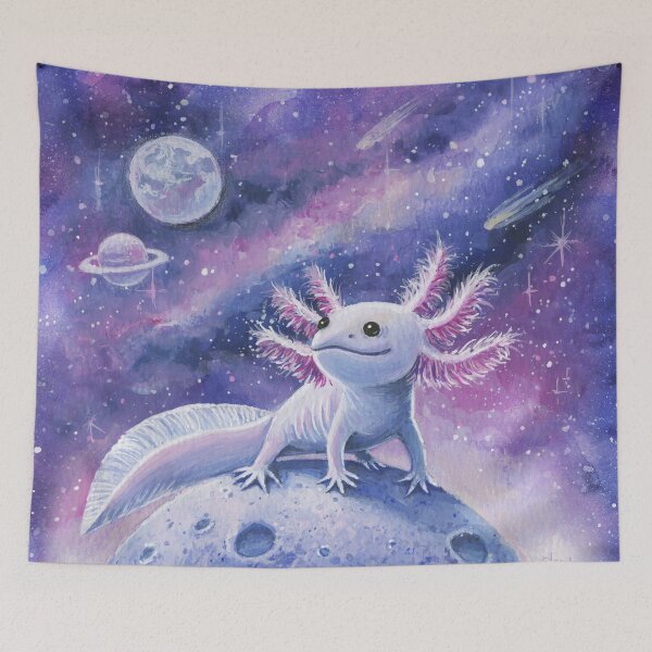 Item preview, Axolotl in Space designed and sold by Olga Shvartsur.