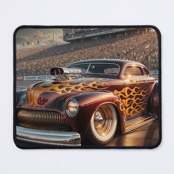 Item preview, 1950s Maroon Mercury Hot-Rod designed and sold by RocketMobster.