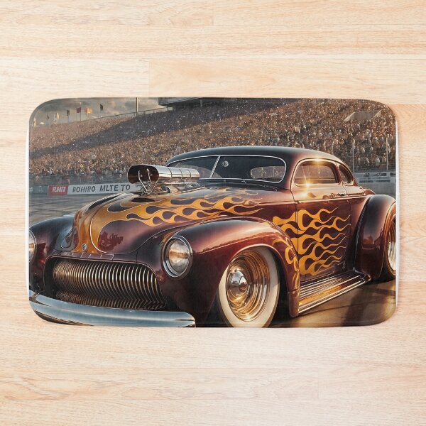 Item preview, 1950s Maroon Mercury Hot-Rod designed and sold by RocketMobster.
