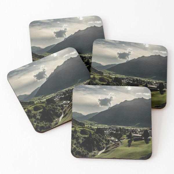 Item preview, Beautiful Panoramic View over Old Cityscape and Golf Course with Mountainscape designed and sold by Mats Silvan.