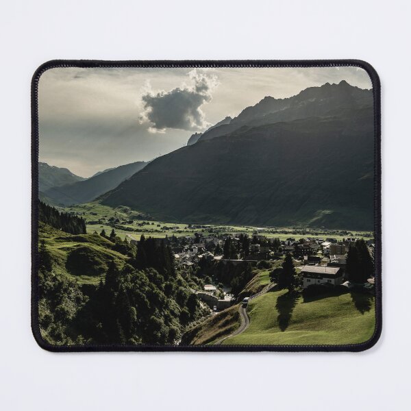 Item preview, Beautiful Panoramic View over Old Cityscape and Golf Course with Mountainscape designed and sold by Mats Silvan.